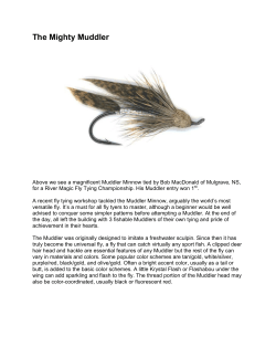The Mighty Muddler - St. Mary`s River Association