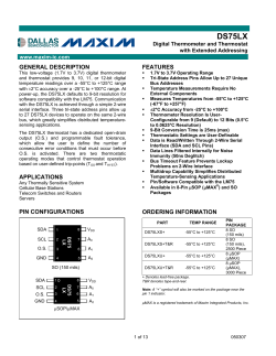 DS75LX - Maxim Part Number Search
