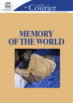 Memory of the world - UNESDOC