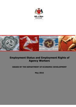 Employment Status and Employment Rights of Agency Workers