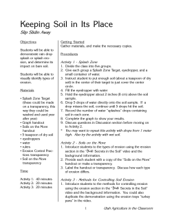 Keeping Soil in Its Place