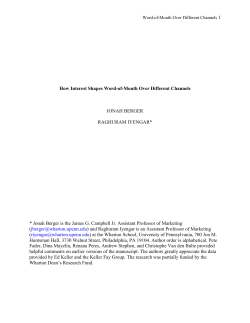 Are the Drivers of Online and Offline Word-of
