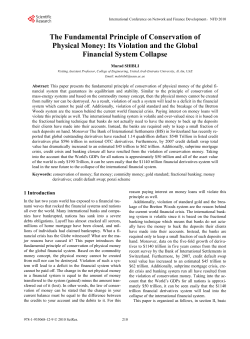 The Fundamental Principle of Conservation of Physical Money: Its