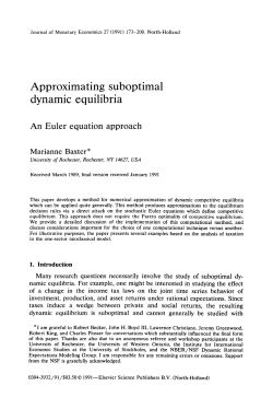 Approximating suboptimal dynamic equilibria