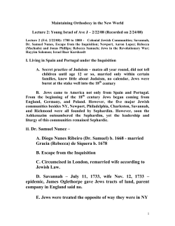 II. Dr. Samuel Nunez &ndash; A. Diogo Nunes Ribeiro (Dr. Samuel) b. 1668