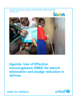 Uganda - Use of Effective microorganism (EMO) for stench
