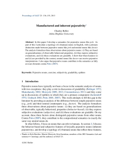 Manufactured and inherent pejorativity