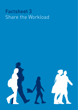 Factsheet 3 Share the Workload