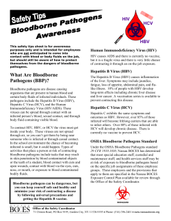 Bloodborne Pathogens Awareness