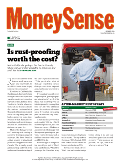 Is rust-proofing worth the cost?