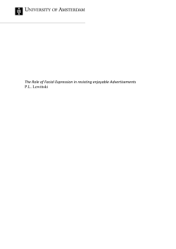 The Role of Facial Expression in resisting enjoyable Advertisements