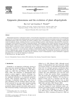 Epigenetic phenomena and the evolution of plant allopolyploids