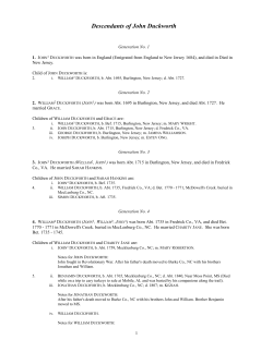 Geneology of Keziah Catherine Speed Spell