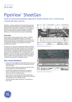 Tools for generating pipeline alignment sheets directly