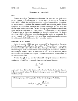Divergence of a vector field