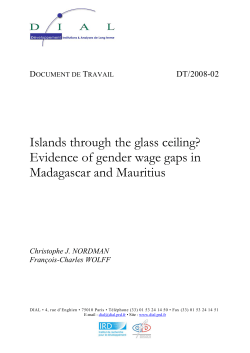 Islands through the glass ceiling? Evidence of gender