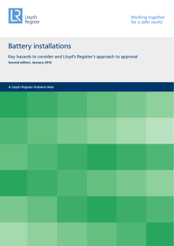 Battery installations