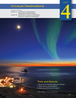 Unusual Destinations