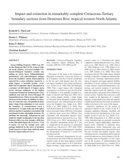 Impact and extinction in remarkably complete Cretaceous
