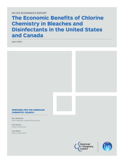 Bleaches and Disinfectants - Chlorine Chemistry Council