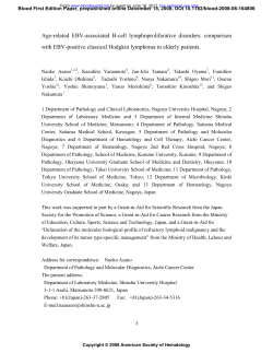 Age-related EBV-associated B-cell