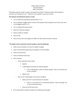 Indiana State University Nursing Program SAM II Instructions The