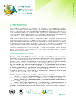 Geoengineering