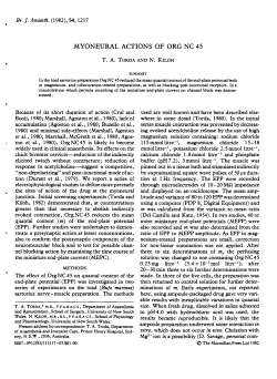 MYONEURAL ACTIONS OF ORG NC 45