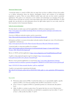Molecular Marker Guide