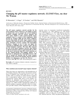 Changing the p53 master regulatory network: ELEMENTary