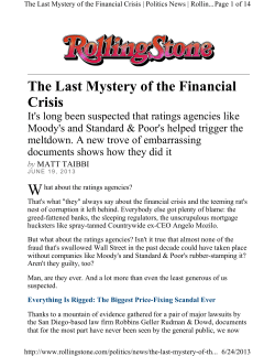 Rolling Stone Article Ratings Agencies
