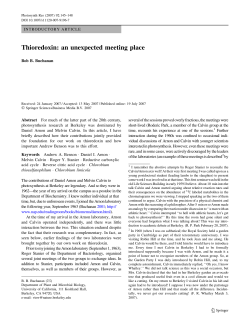 Thioredoxin: an unexpected meeting place