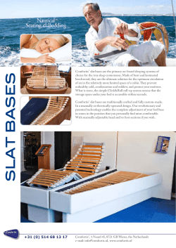 Comfortis slat bases