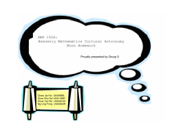 GEK 1506: Heavenly Mathematics Cultural Astronomy Moon
