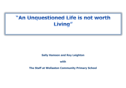 About our Curriculum - Wollaston Community Primary School