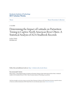 Determining the Impact of Latitude on Parturition Timing in Captive