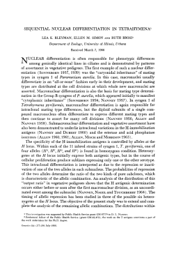 SEQUENTIAL NUCLEAR DIFFERENTIATION IN