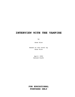 Interview with the Vampire