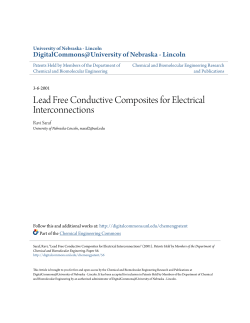 Lead Free Conductive Composites for Electrical Interconnections