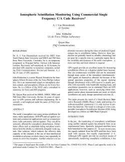 Ionospheric Scintillation Monitoring Using Commercial Single