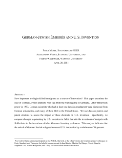 german-jewish &eacute;migr&eacute;s and us invention