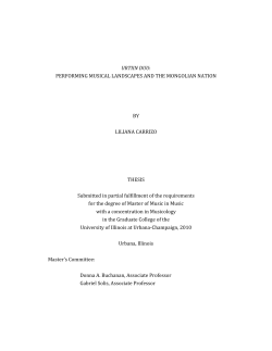 urtiin duu: performing musical landscapes and the mongolian nation