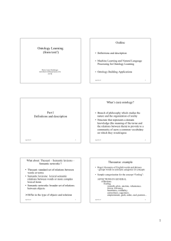 Ontology Learning (from text!)