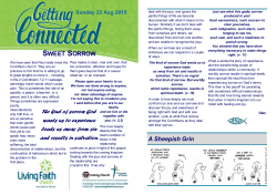 SWEET SORROW A Sheepish Grin