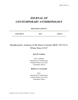 Journal of Contemporary Anthropology - Purdue e-Pubs