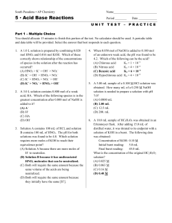 5 Acid Base Reactions