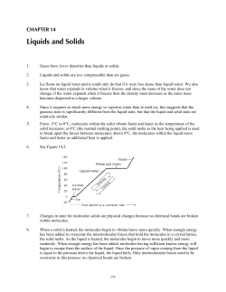 Liquids and Solids