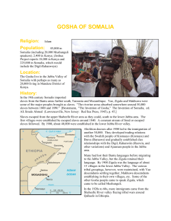 gosha of somalia - African Language Training