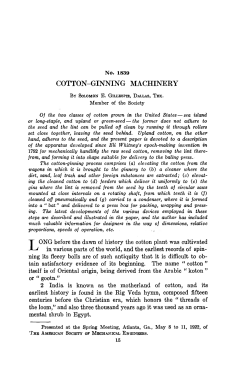 cotton-ginning machinery