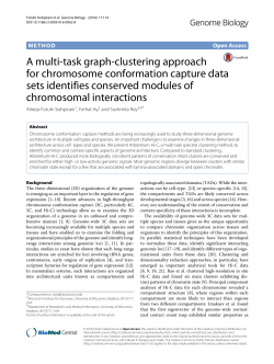 A multi-task graph-clustering approach for chromosome
